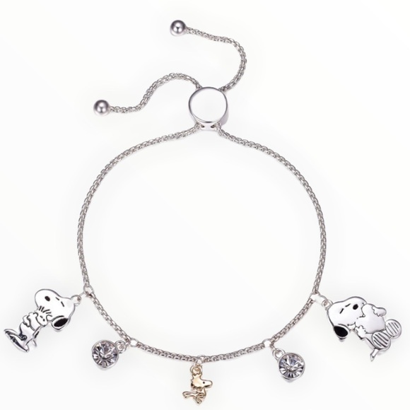 Peanuts Snoopy & Woodstock Bolo Adjustable Bracelet - Picture 1 of 2